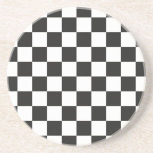 Chequered pattern coaster