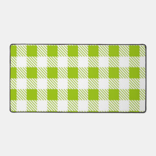 Chequered pattern desk mat