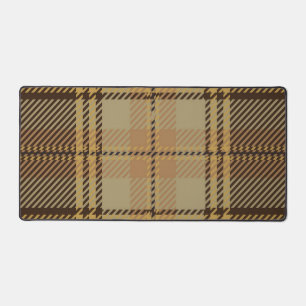 Chequered pattern desk mat