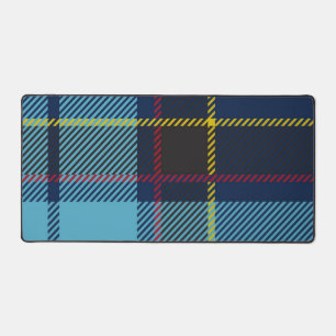 Chequered pattern desk mat