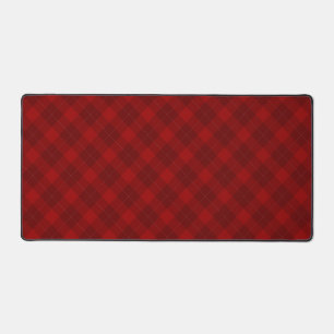 Chequered pattern desk mat
