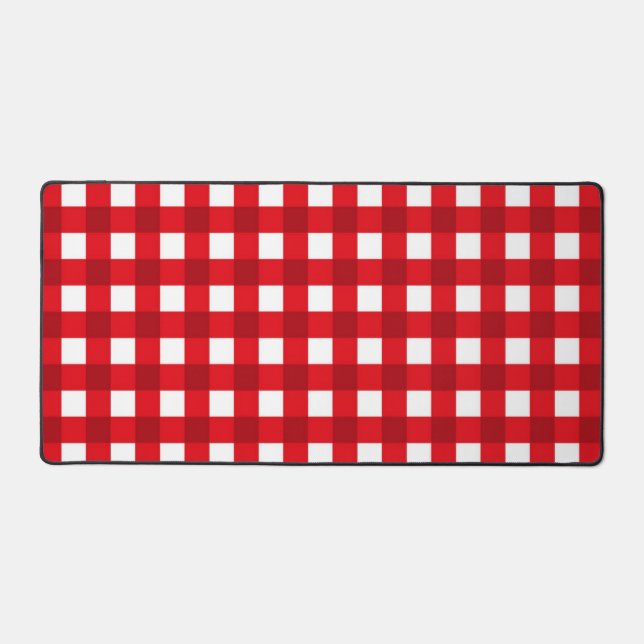 Chequered pattern desk mat (Front)