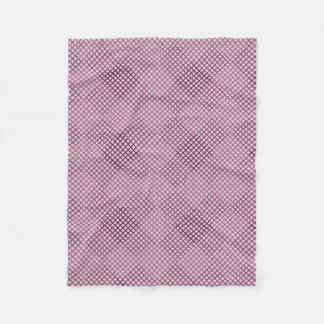 Chequered pattern Diagonal 2tn.w LPink BG Fleece Blanket