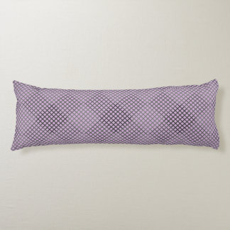 Chequered pattern Diagonal 2tn.w Lpurple BG Body Cushion