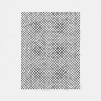 Chequered pattern Diagonal 2tn.w Offwhite BG Fleece Blanket