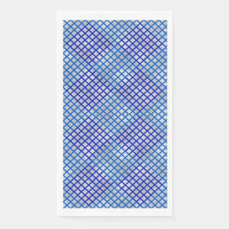 Chequered pattern diagonal Blue 02.w LGrey BG Napkin