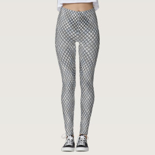 Chequered pattern diagonal grey 02.w Lgrey BG Leggings
