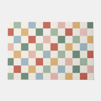 Chequered Pattern Doormat