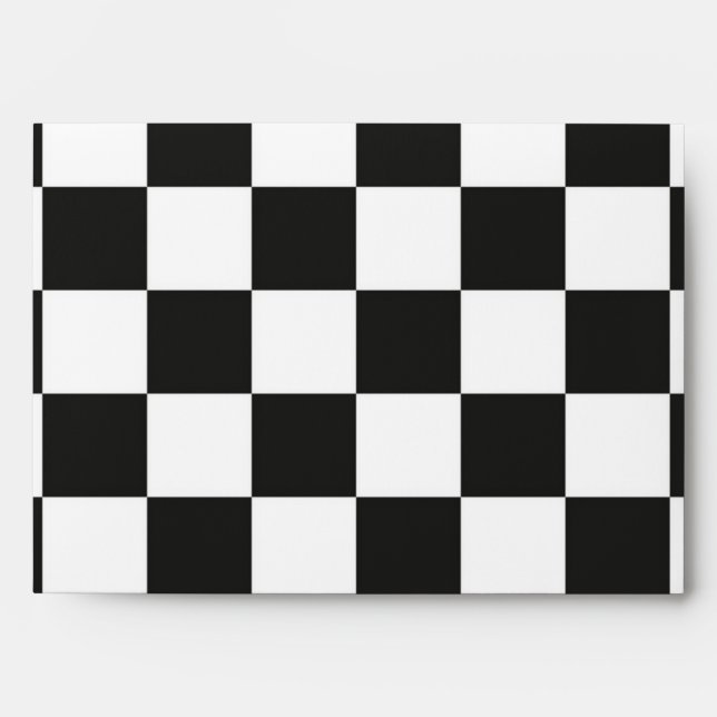 Chequered pattern envelope (Front)