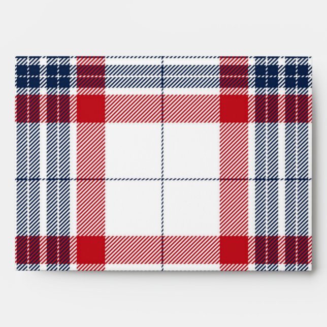 Chequered pattern envelope (Front)