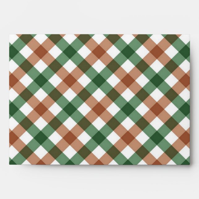 Chequered pattern envelope (Front)
