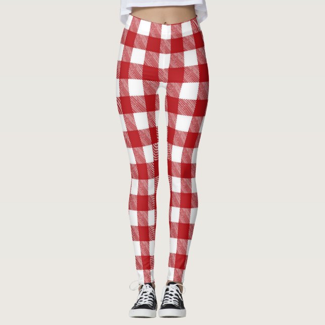 Chequered pattern leggings (Front)