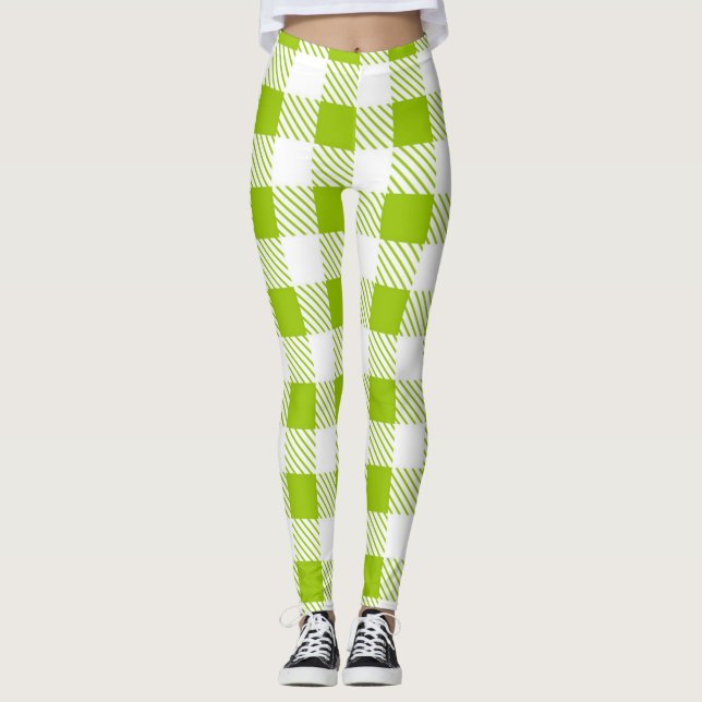 Chequered pattern leggings (Front)