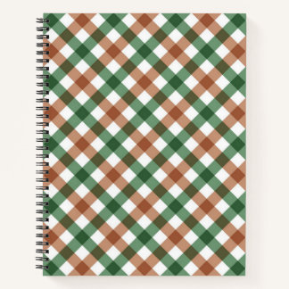 Chequered pattern notebook