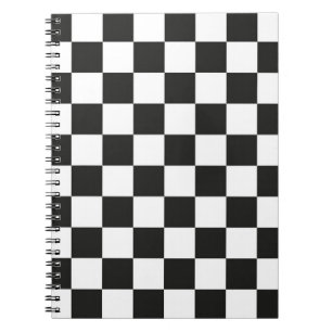 Chequered pattern notebook