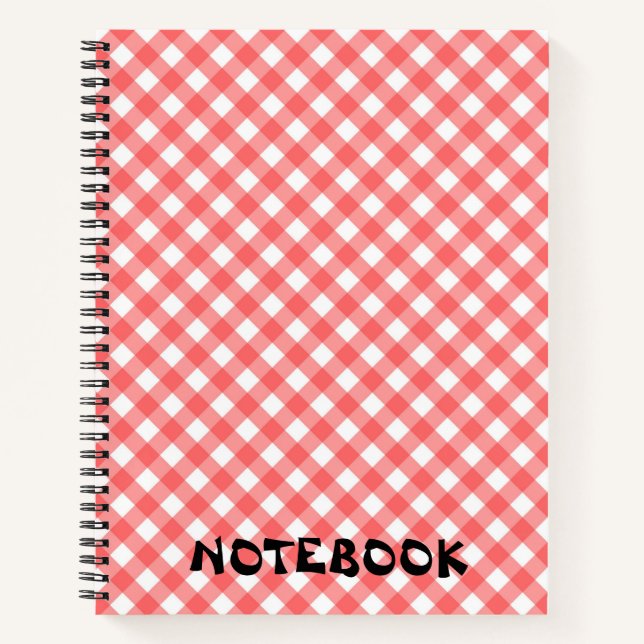 Chequered Pattern Notebook – Perfect for All notes (Front)
