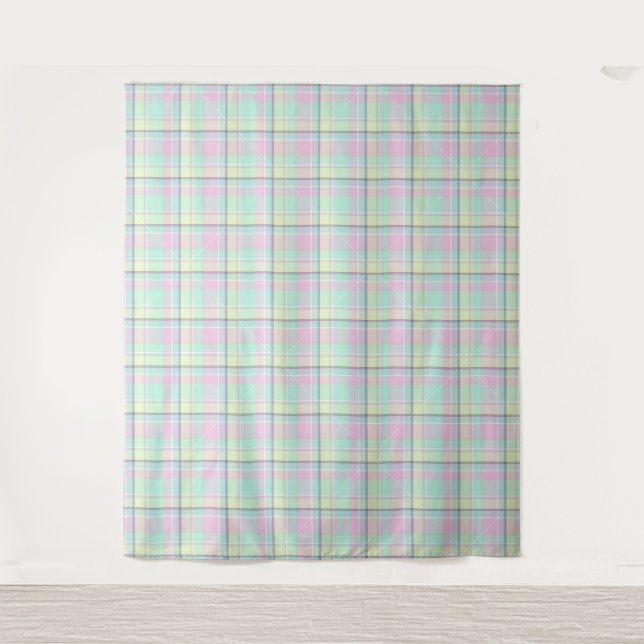 Chequered pattern of caramel colours. tapestry (Front)