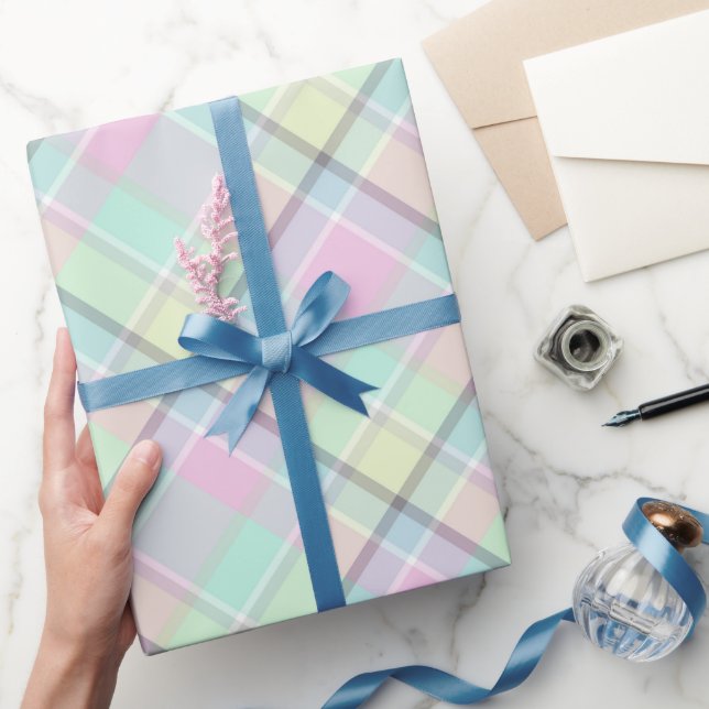 Chequered pattern of caramel colours. wrapping paper (Gifting)