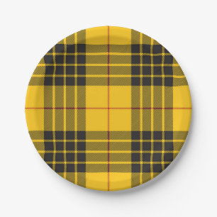Chequered pattern paper plate
