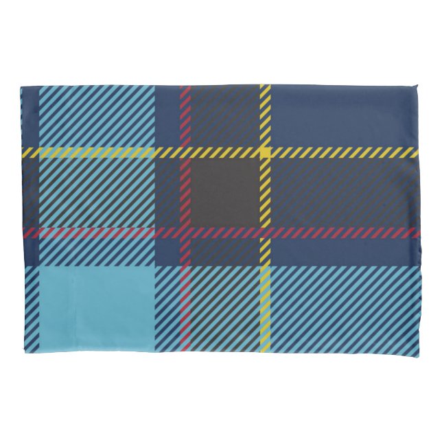 Chequered pattern pillowcase (Front)
