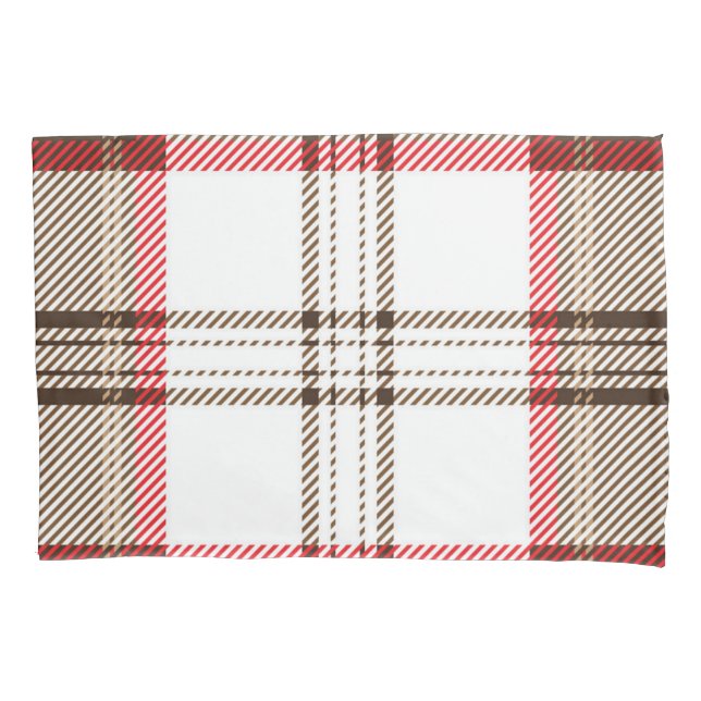 Chequered pattern pillowcase (Front)