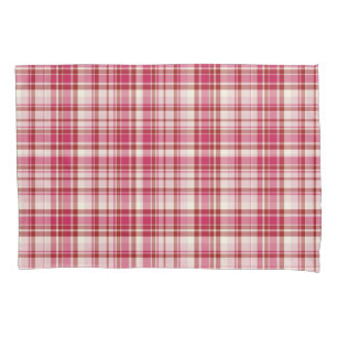 Chequered pattern pillowcase