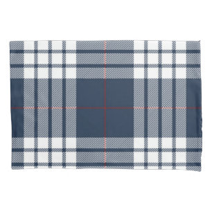 Chequered pattern pillowcase