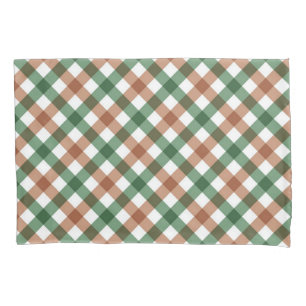 Chequered pattern pillowcase