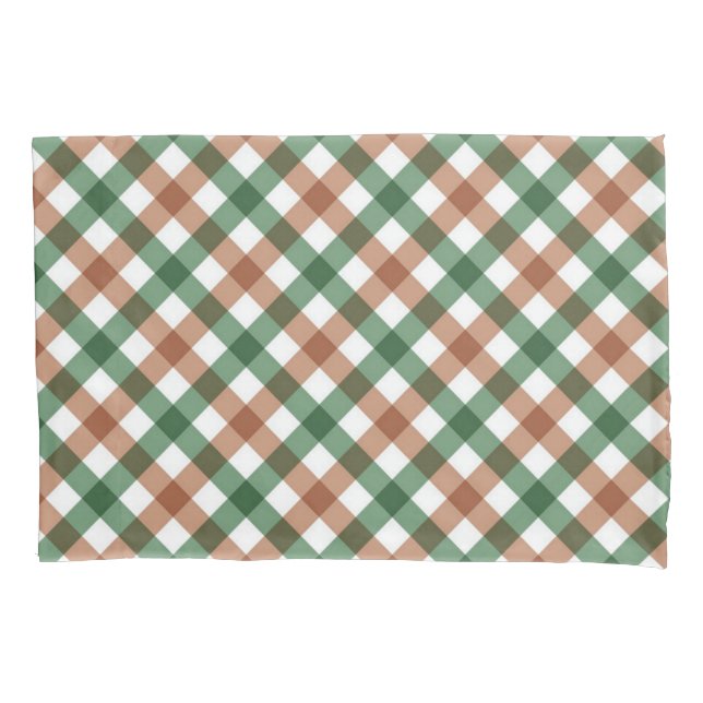 Chequered pattern pillowcase (Front)