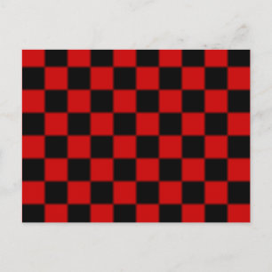 Chequered Pattern Postcard