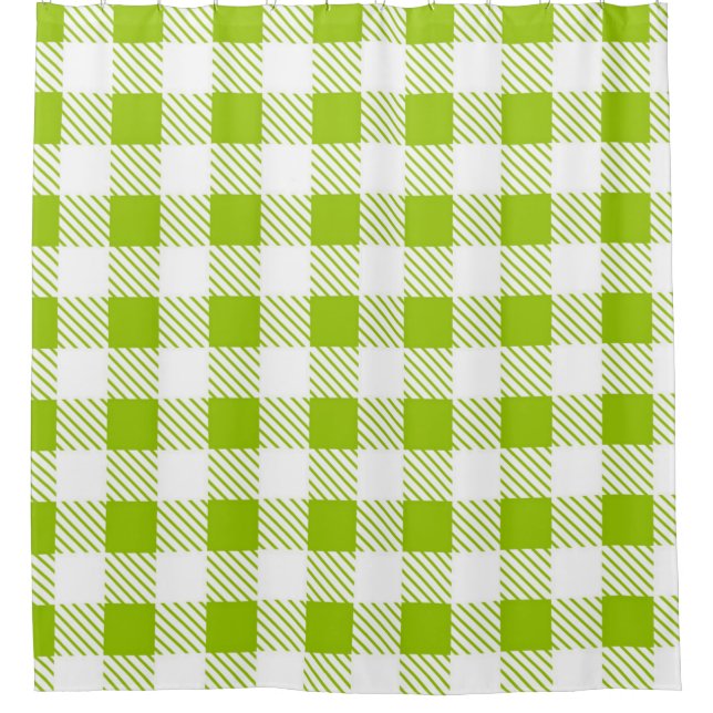 Chequered pattern shower curtain (Front)