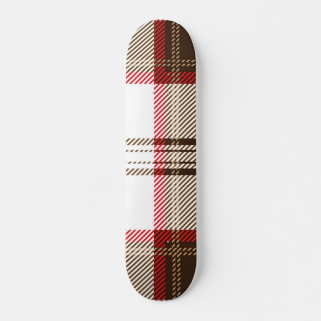 Chequered pattern skateboard (Front)