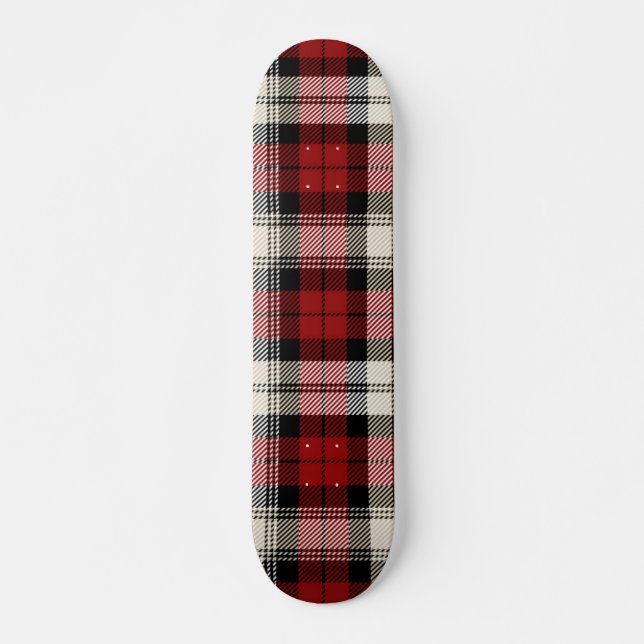 Chequered pattern skateboard (Front)