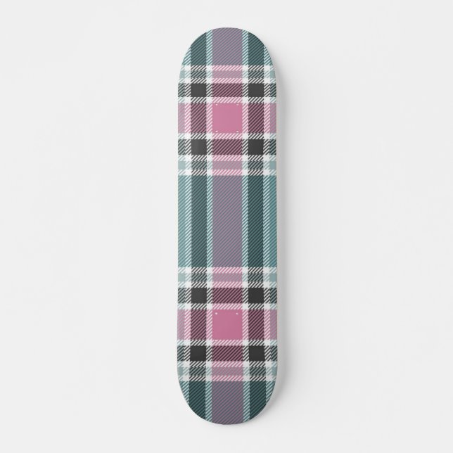 Chequered pattern skateboard (Front)