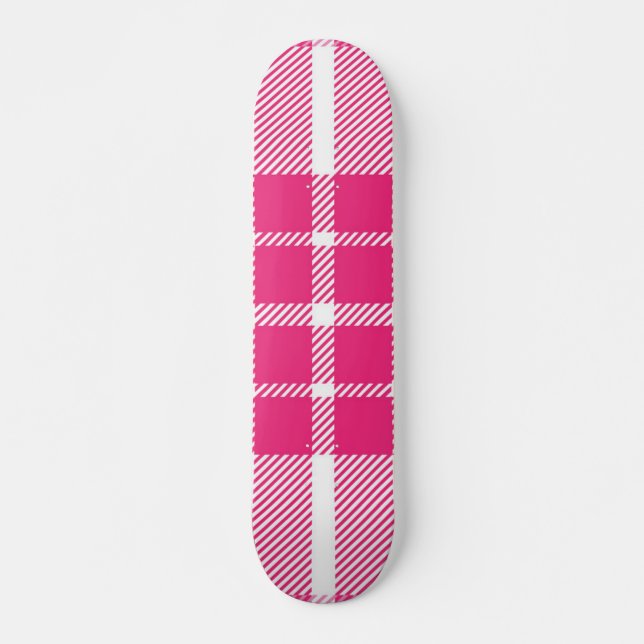 Chequered pattern skateboard (Front)