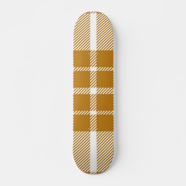Chequered pattern skateboard (Front)