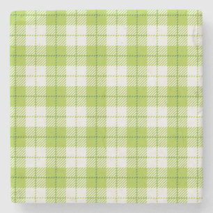 Chequered pattern stone coaster