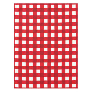 Chequered pattern tablecloth