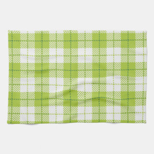 Chequered pattern tea towel