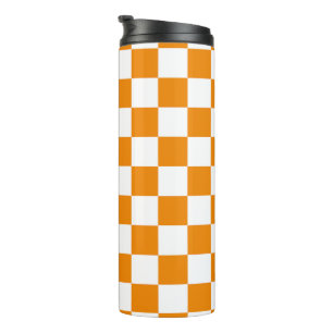 Chequered Pattern Thermal Tumbler