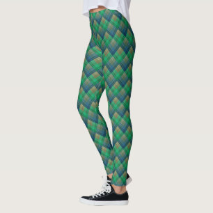 Chequered pattern with zig zag colouring leggings