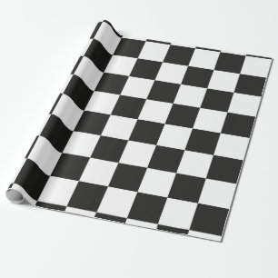 Chequered pattern wrapping paper