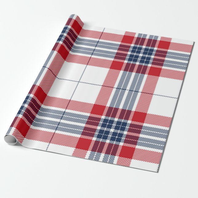 Chequered pattern wrapping paper (Unrolled)