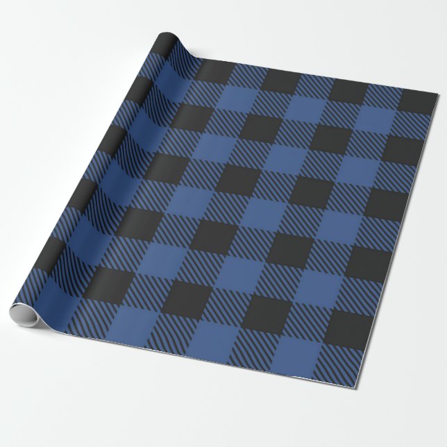Chequered pattern wrapping paper (Unrolled)