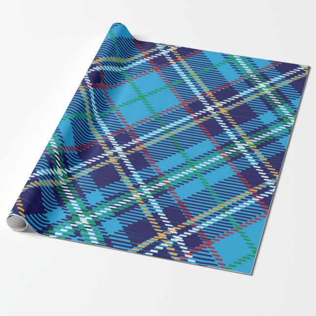 Chequered pattern wrapping paper (Unrolled)