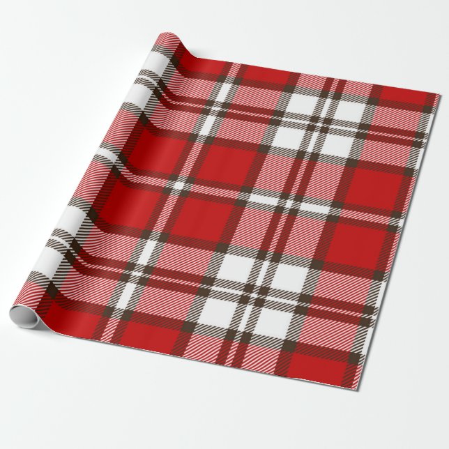 Chequered pattern wrapping paper (Unrolled)