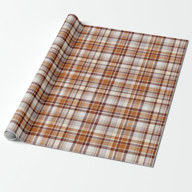 Chequered pattern wrapping paper (Unrolled)