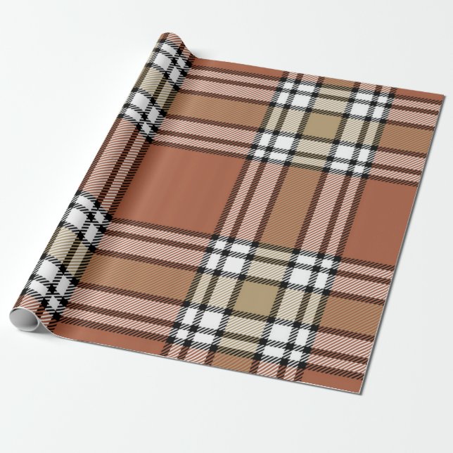 Chequered pattern wrapping paper (Unrolled)