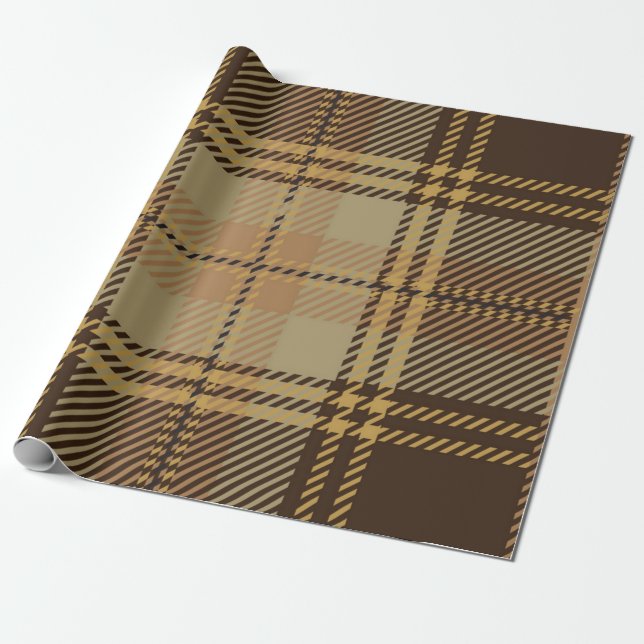 Chequered pattern wrapping paper (Unrolled)