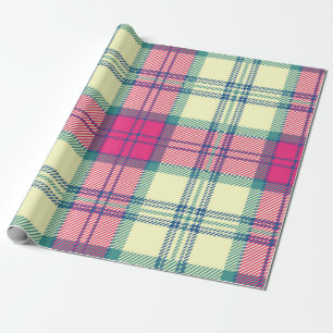 Chequered pattern wrapping paper